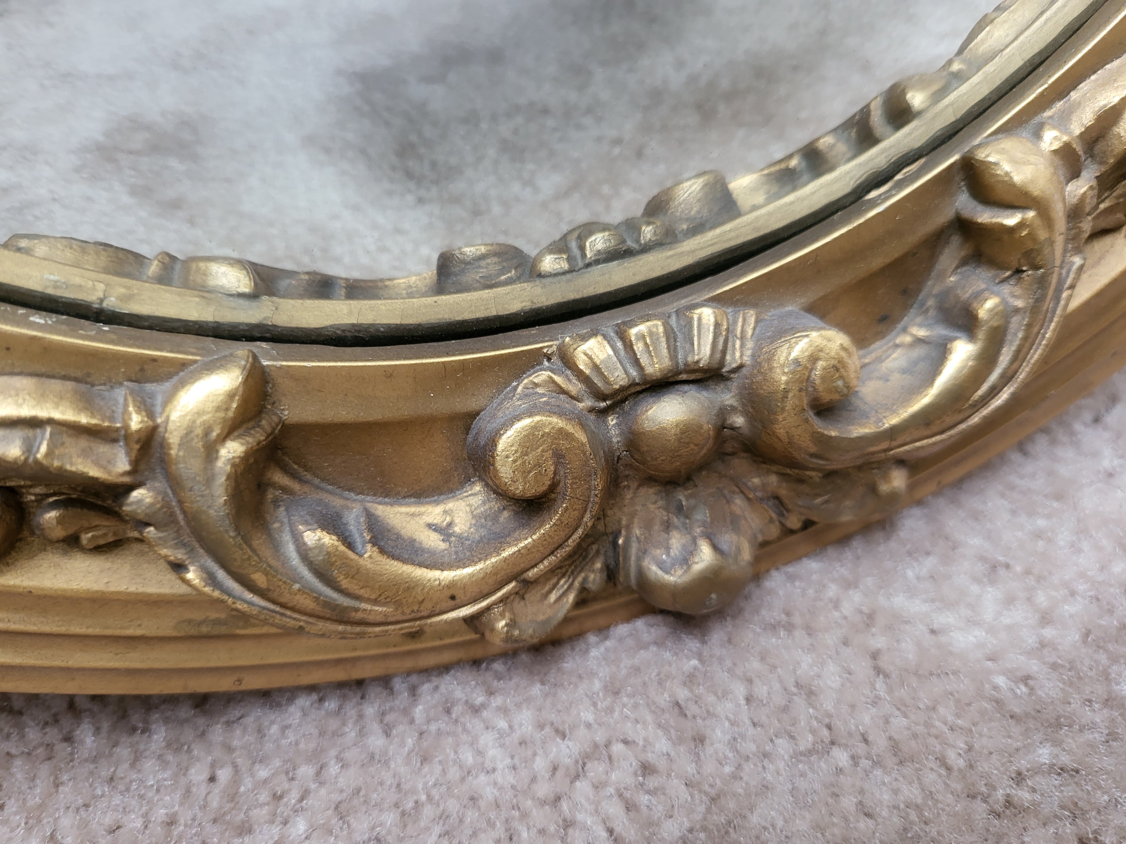 Regency Revival Convex Mirror.
