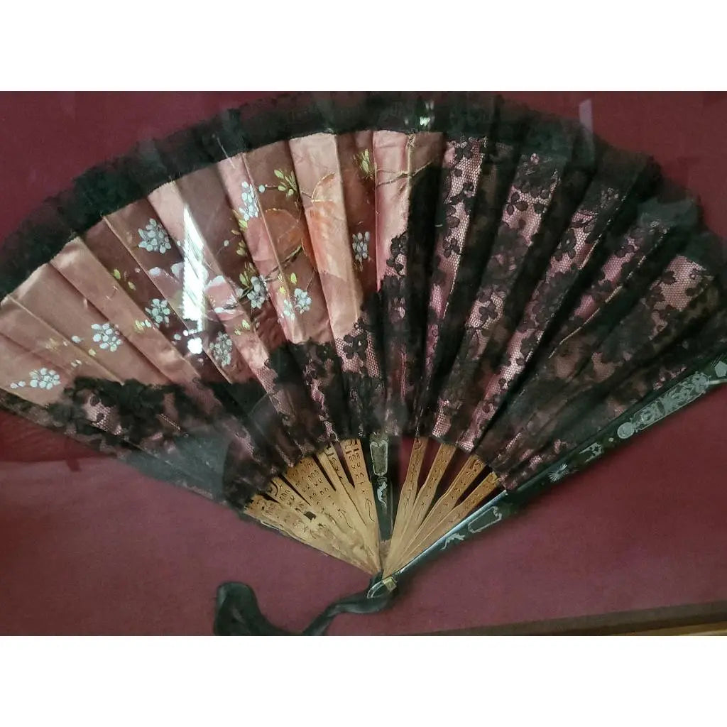 Antique Victorian Esoteric Statement Shadowbox Fan. By Ed Schultz